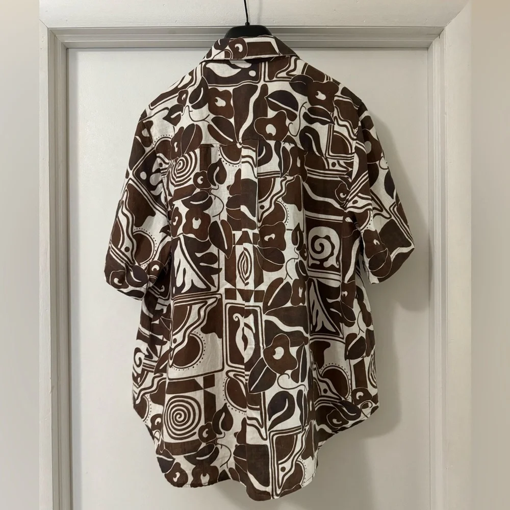 ❌SOLD OUT❌ MARA HOFFMAN Finn printed hemp shirt and straight-leg pants (SET) - Picture 11 of 16